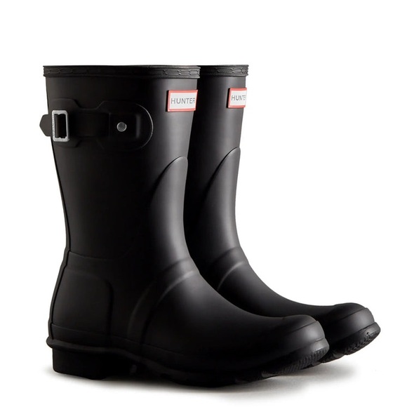 Hunter Original Short Black Rain Boot - Picture 1 of 16